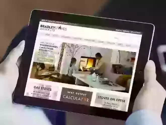 Bradley Stoves web on iPad image